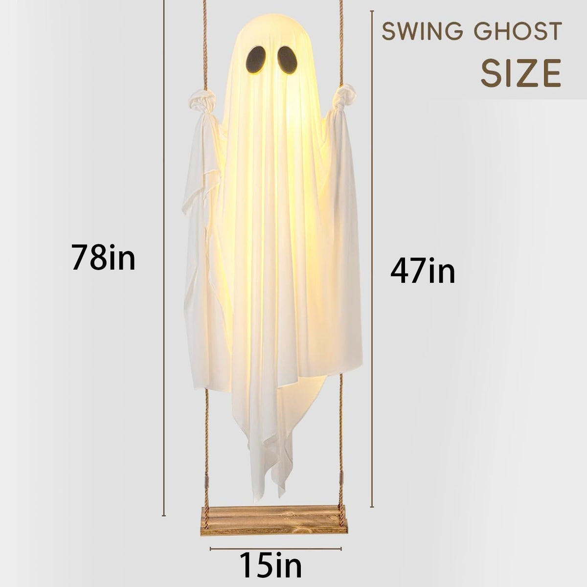 GhostSwing Glowing Halloween Ghost